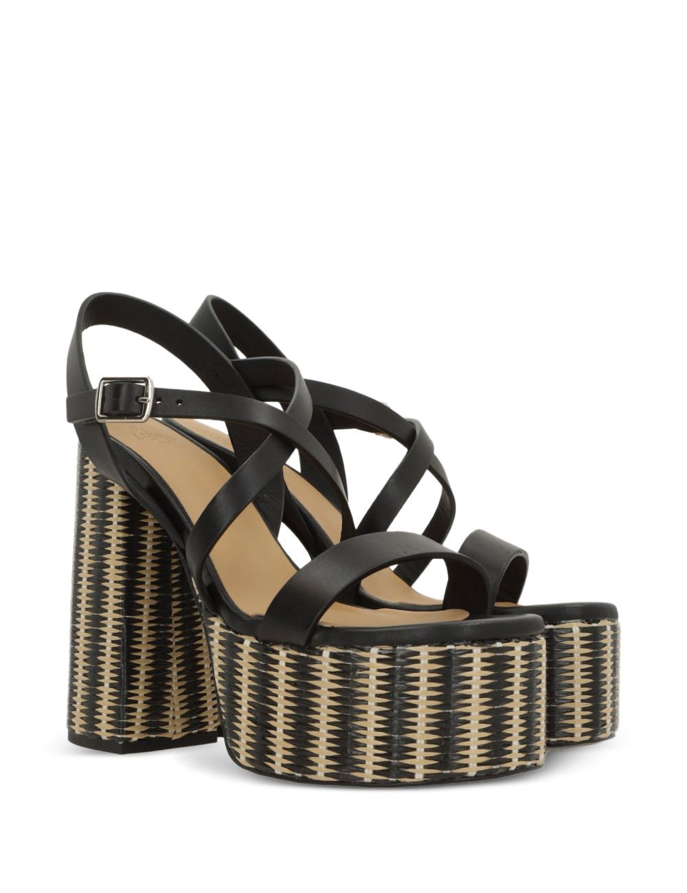Sandali Felisa con plateau in nero Castañer - donna 