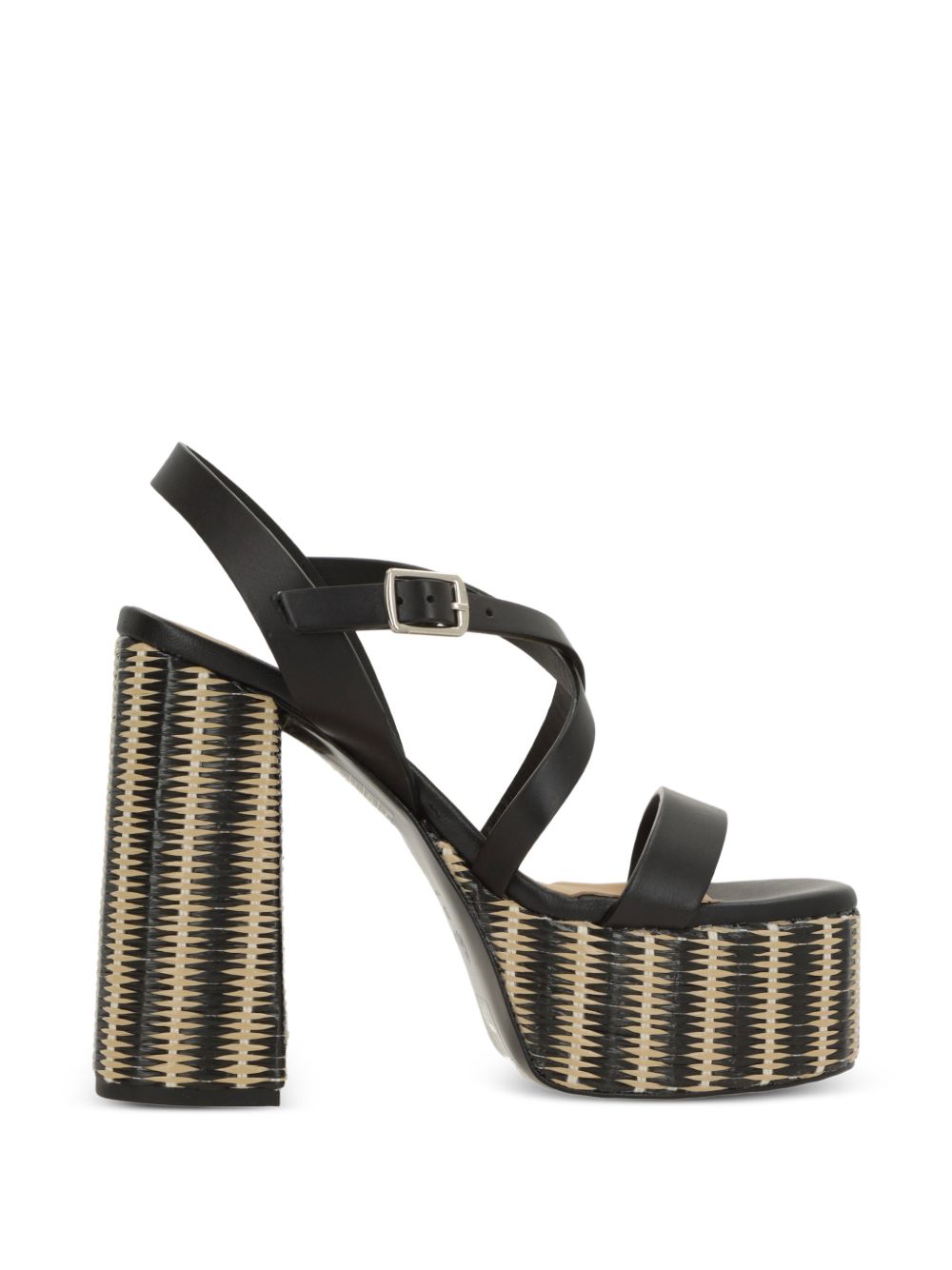 Sandali Felisa con plateau in nero Castañer - donna 