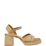Sandali vallita con cinturino alla caviglia in beige Castañer - donna 