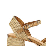 Sandali vallita con cinturino alla caviglia in beige Castañer - donna 
