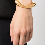 Bracciale rigido Lips placcato oro in oro Charlotte chesnais - donna 