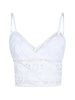 Melie V-neck top with floral embroidery in white Charo Ruiz Ibiza 1989 - women