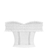 Top Elisette con dettaglio in pizzo in bianco Charo ruiz ibiza 1989 - donna 