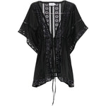 Top con inserti in pizzo in nero Charo ruiz ibiza 1989 - donna 