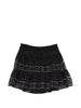 Minigonna a strati con dettagli  in pizzo lea in nero Charo ruiz ibiza 1989 - donna