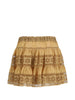 Embroidered mini skirt in beige CHARO RUIZ IBIZA 1989