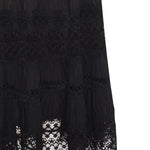 Gonna a balze con dettagli in pizzo Serza in nero Charo ruiz ibiza 1989 - donna 