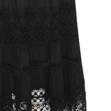 Gonna a balze con dettagli in pizzo Serza in nero Charo ruiz ibiza 1989 - donna 