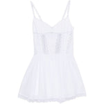 Mini abito gardenia con dettagli in pizzo in bianco Charo ruiz ibiza 1989 - donna 