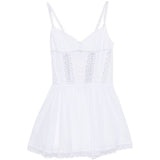 Mini abito gardenia con dettagli in pizzo in bianco Charo ruiz ibiza 1989 - donna 