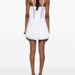 Mini abito gardenia con dettagli in pizzo in bianco Charo ruiz ibiza 1989 - donna 