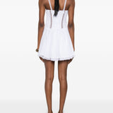 Mini abito gardenia con dettagli in pizzo in bianco Charo ruiz ibiza 1989 - donna 