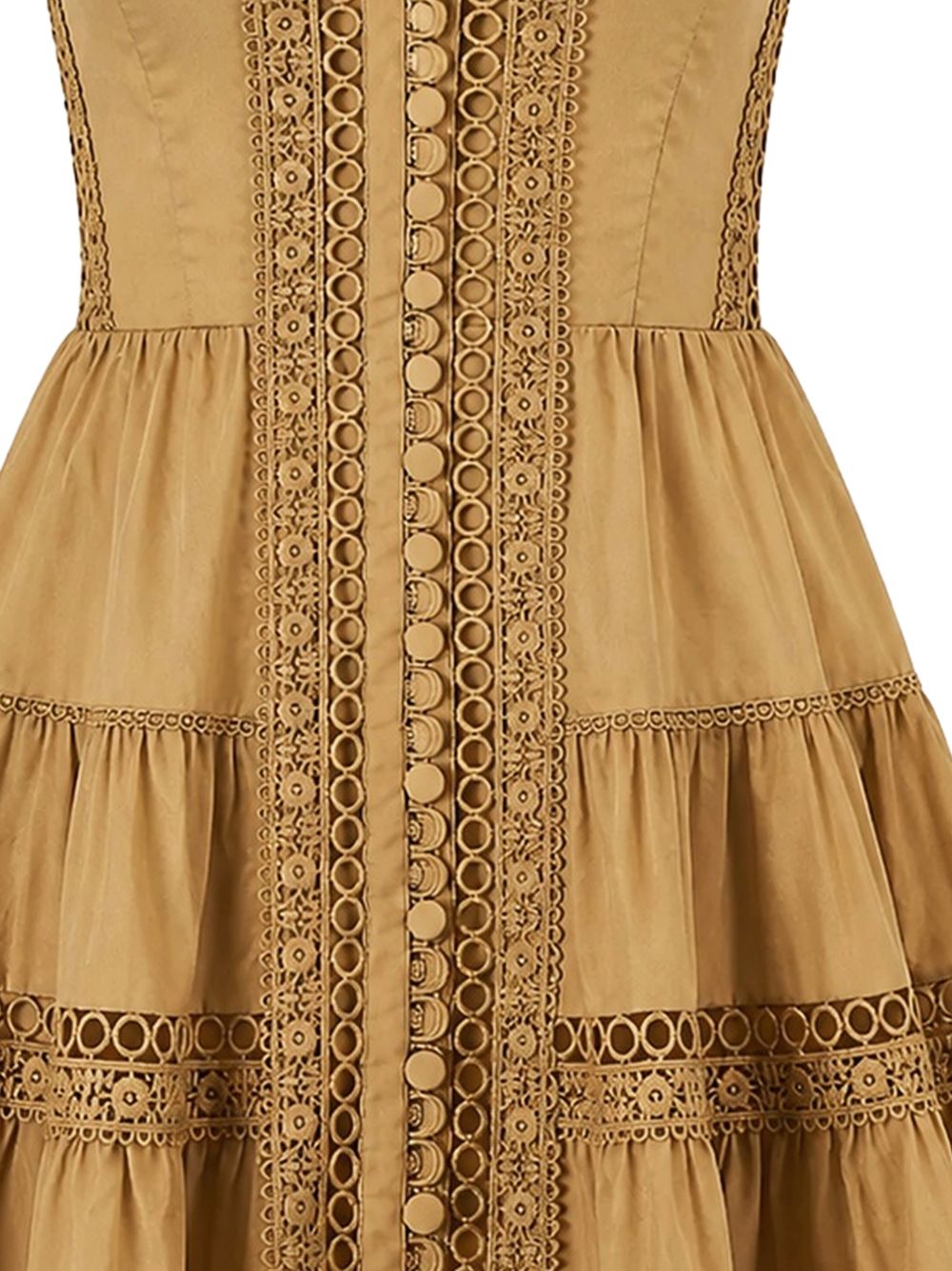 Abito corto lenora in marrone charo ruiz - donna 