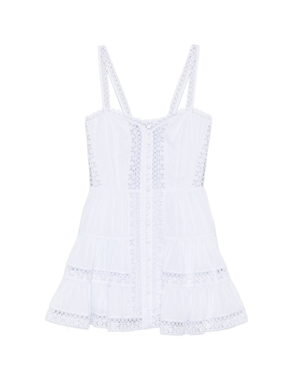 Mini abito lenora con dettagli in pizzo in bianco Charo ruiz ibiza 1989 - donna 