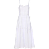 Abito con inserti in pizzo dafelle in bianco Charo ruiz ibiza 1989 - donna 