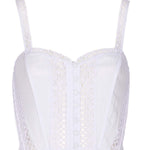 Abito con inserti in pizzo dafelle in bianco Charo ruiz ibiza 1989 - donna 