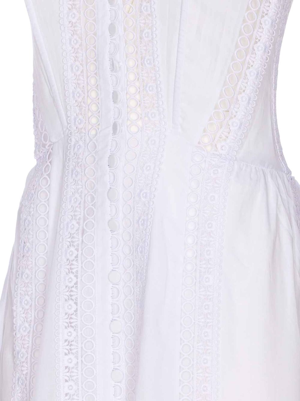 Abito con inserti in pizzo dafelle in bianco Charo ruiz ibiza 1989 - donna 
