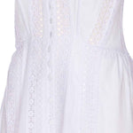 Abito con inserti in pizzo dafelle in bianco Charo ruiz ibiza 1989 - donna 