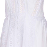 Abito con inserti in pizzo dafelle in bianco Charo ruiz ibiza 1989 - donna 
