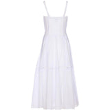 Abito con inserti in pizzo dafelle in bianco Charo ruiz ibiza 1989 - donna 