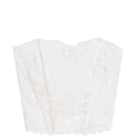 Top a corsetto in broderie-anglaise kai in bianco Charo ruiz ibiza 1989 - donna 