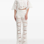 Camicia Storm in pizzo sangallo in bianco Charo ruiz ibiza 1989 - donna 