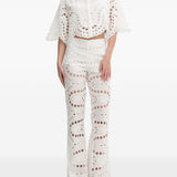 Camicia Storm in pizzo sangallo in bianco Charo ruiz ibiza 1989 - donna 