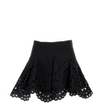 Minigonna con detagli in pizzo sail in nero Charo ruiz ibiza 1989 - donna 