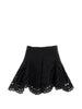 Minigonna con detagli in pizzo sail in nero Charo ruiz ibiza 1989 - donna