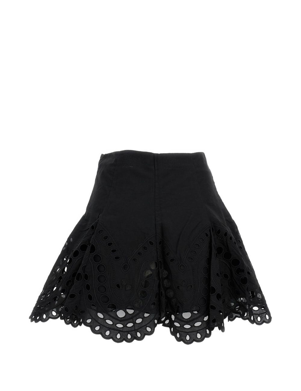 Minigonna con detagli in pizzo sail in nero Charo ruiz ibiza 1989 - donna 