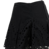 Minigonna con detagli in pizzo sail in nero Charo ruiz ibiza 1989 - donna 