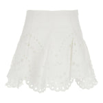 Minigonna con detagli in pizzo sail in bianco Charo ruiz ibiza 1989 - donna 