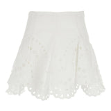 Minigonna con detagli in pizzo sail in bianco Charo ruiz ibiza 1989 - donna 