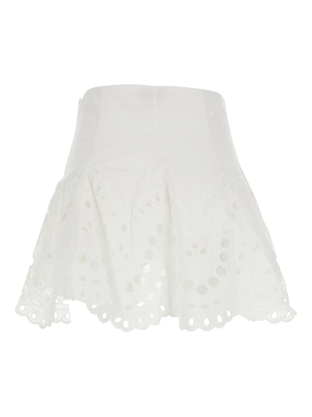 Minigonna con detagli in pizzo sail in bianco Charo ruiz ibiza 1989 - donna 