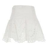 Minigonna con detagli in pizzo sail in bianco Charo ruiz ibiza 1989 - donna 