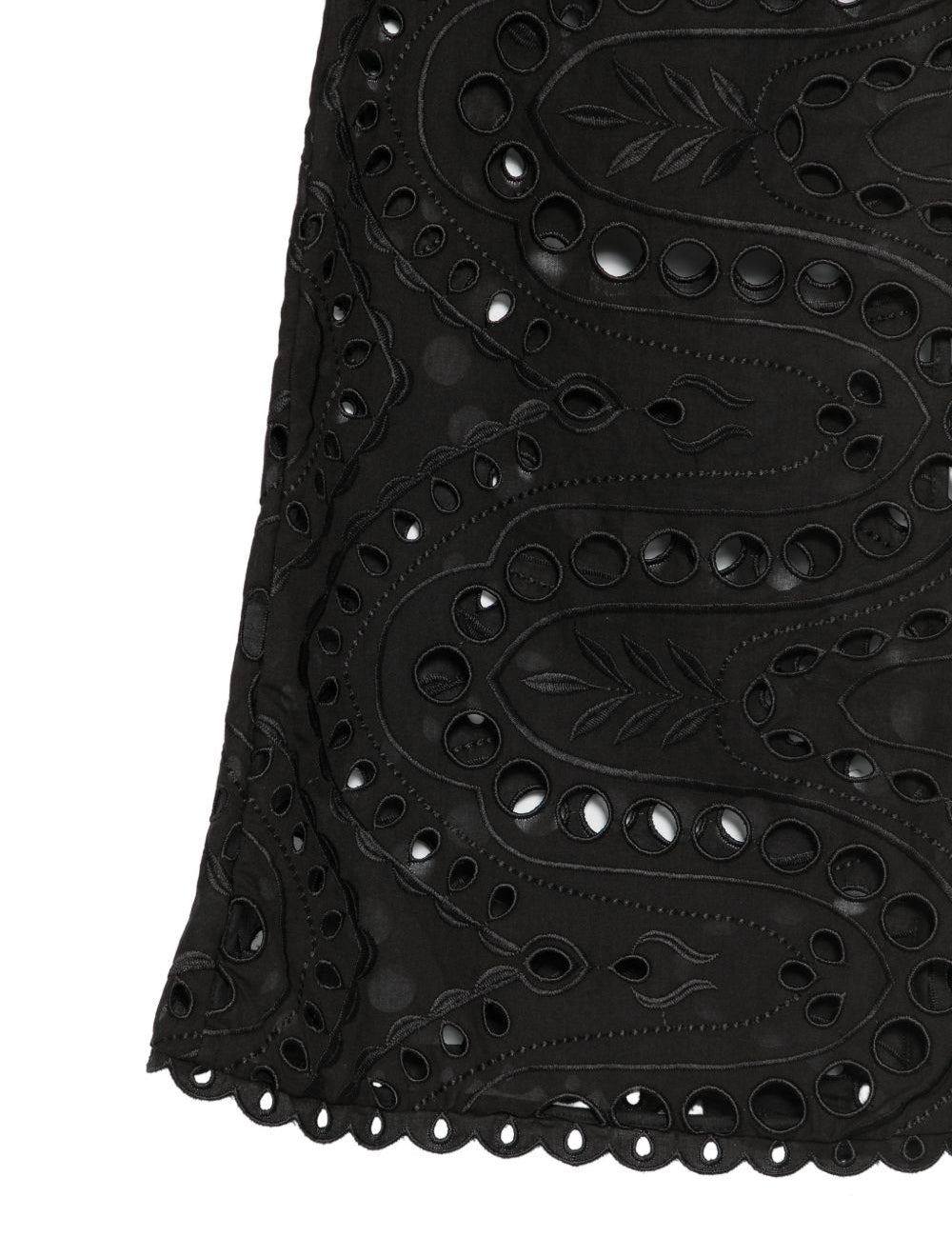 Pantaloni broderie-anglaise in nero Charo ruiz ibiza 1989 - donna 