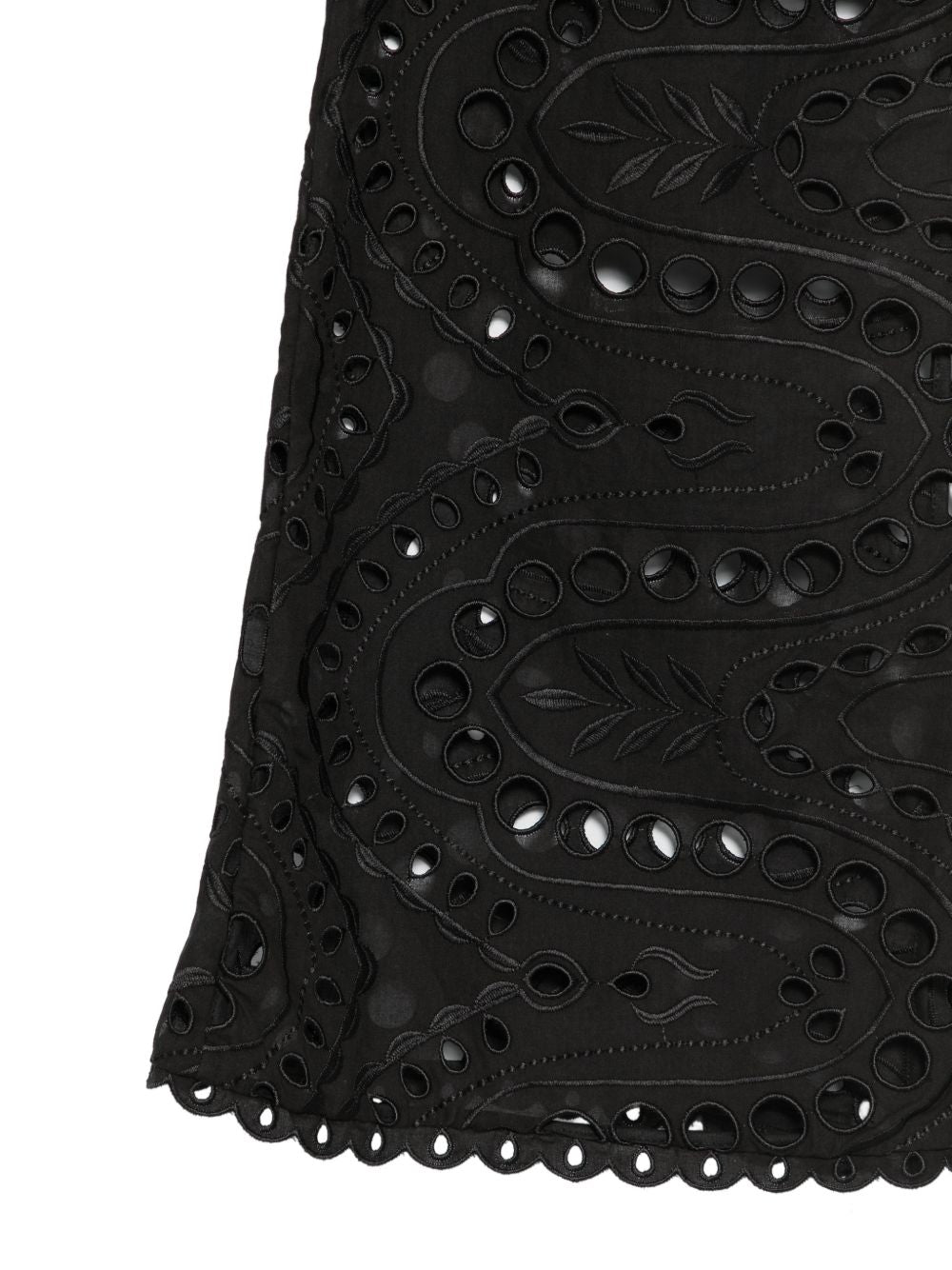 Pantaloni broderie-anglaise in nero Charo ruiz ibiza 1989 - donna 