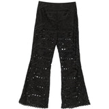 Pantaloni broderie-anglaise in nero Charo ruiz ibiza 1989 - donna 