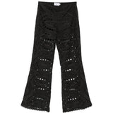 Pantaloni broderie-anglaise in nero Charo ruiz ibiza 1989 - donna 