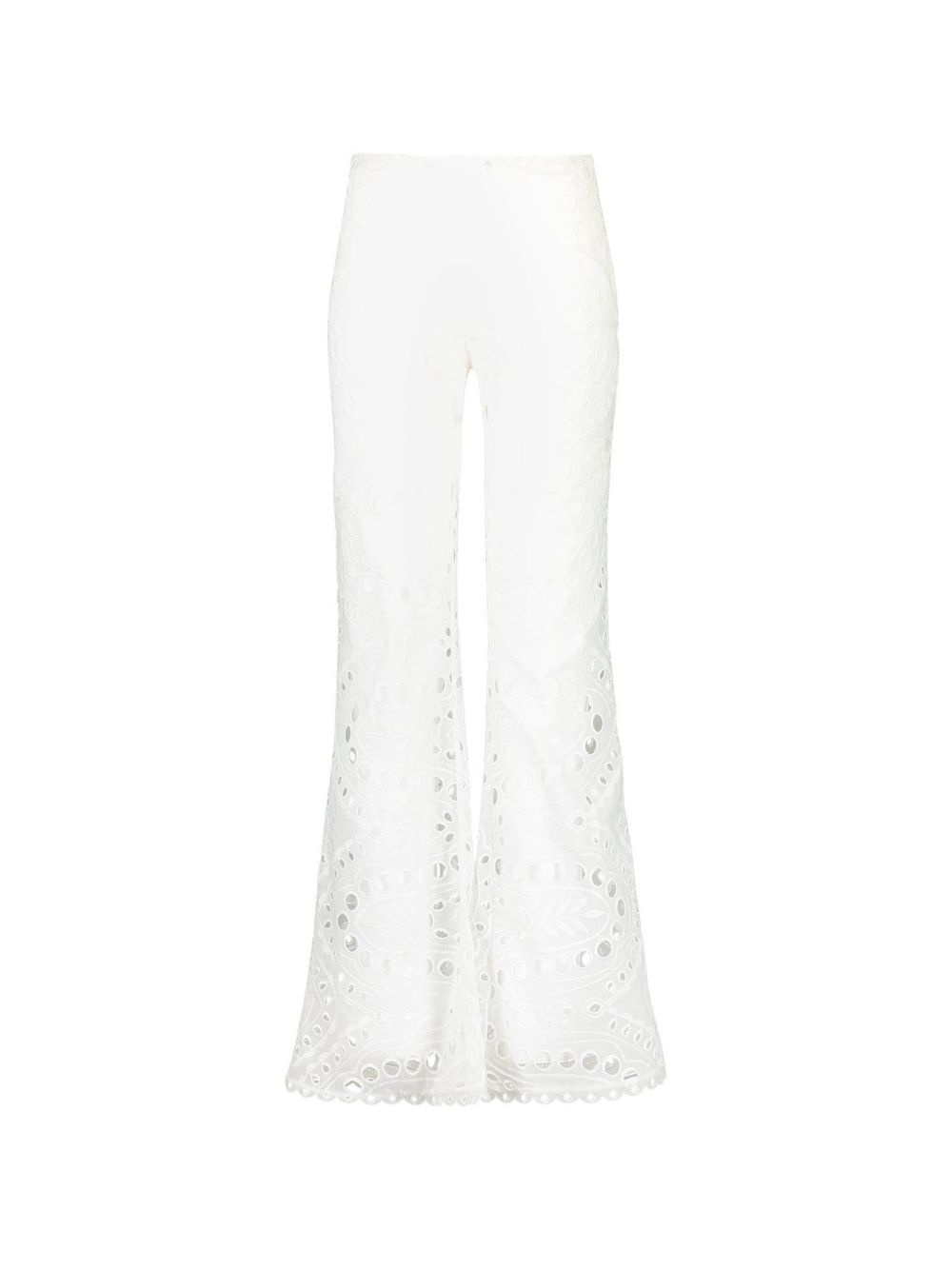 Pantaloni Stern con design traforato in bianco Charo ruiz ibiza 1989 