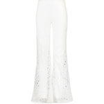 Pantaloni Stern con design traforato in bianco Charo ruiz ibiza 1989 