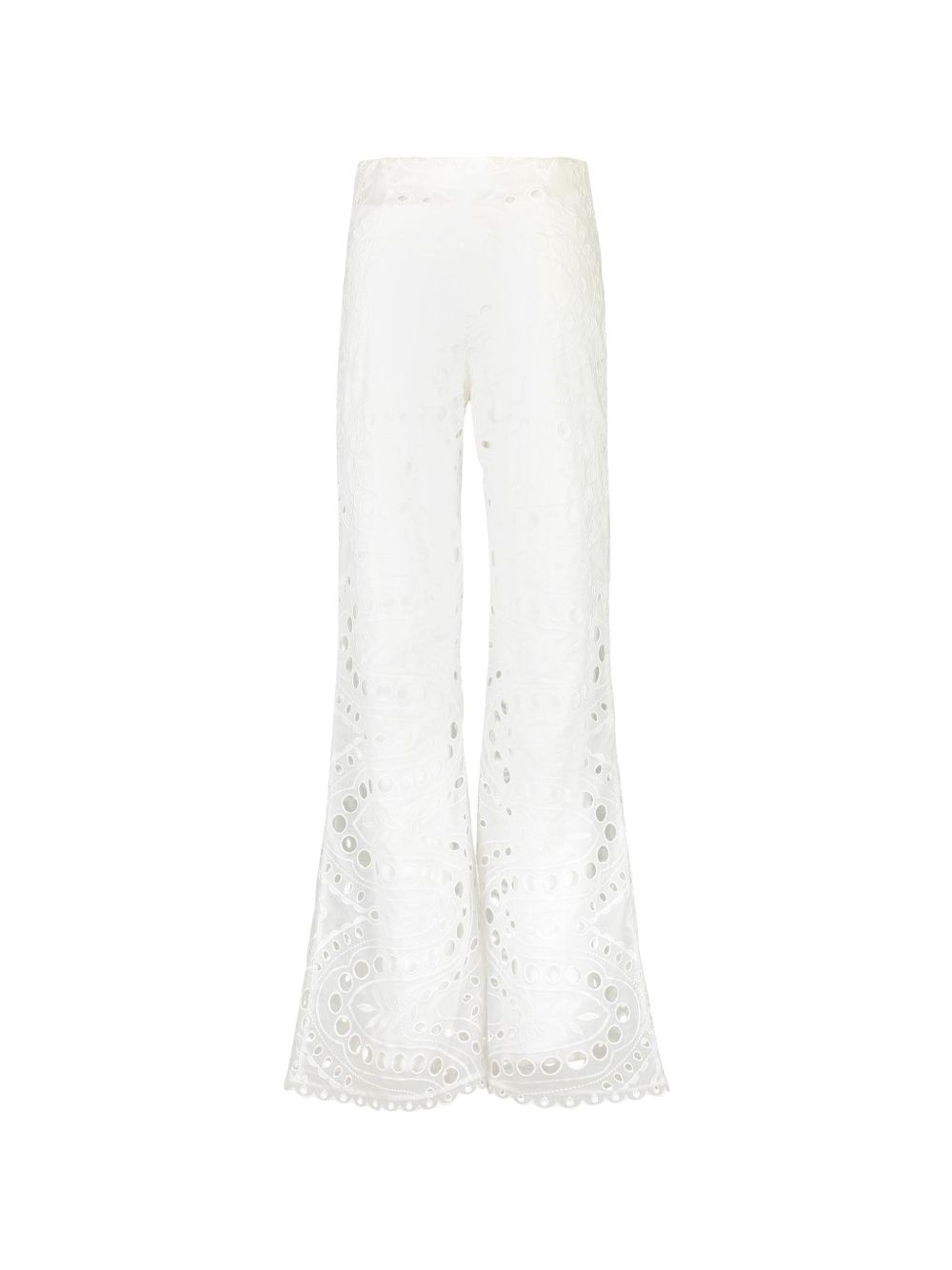 Pantaloni Stern con design traforato in bianco Charo ruiz ibiza 1989 