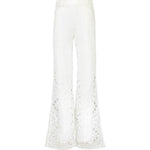 Pantaloni Stern con design traforato in bianco Charo ruiz ibiza 1989 