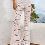Pantaloni Stern con design traforato in bianco Charo ruiz ibiza 1989 
