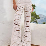 Pantaloni Stern con design traforato in bianco Charo ruiz ibiza 1989 