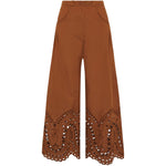 PANTALONI PALAZZO RAY IN MARRONE CHARO RUIZ IBIZA 1989 - DONNA 