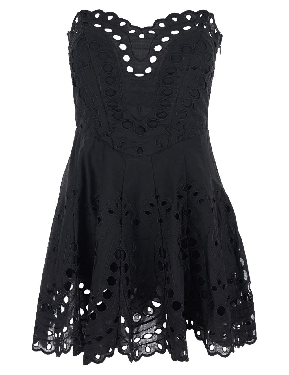 Mini abito bail con dettagli in pizzo in nero Charo ruiz ibiza 1989 - donna 