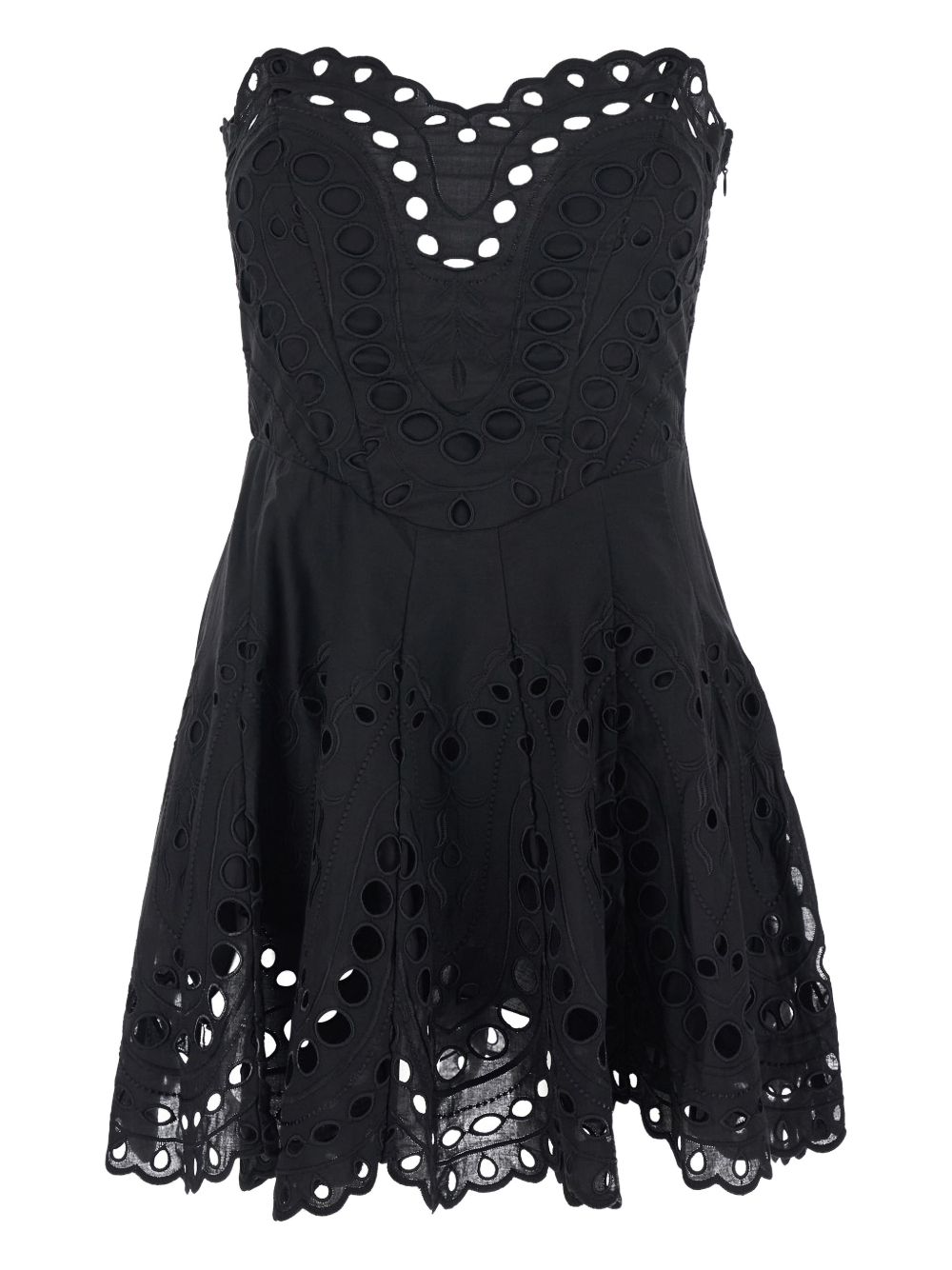Mini abito bail con dettagli in pizzo in nero Charo ruiz ibiza 1989 - donna 