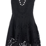 Mini abito bail con dettagli in pizzo in nero Charo ruiz ibiza 1989 - donna 