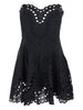 Mini abito bail con dettagli in pizzo in nero Charo ruiz ibiza 1989 - donna